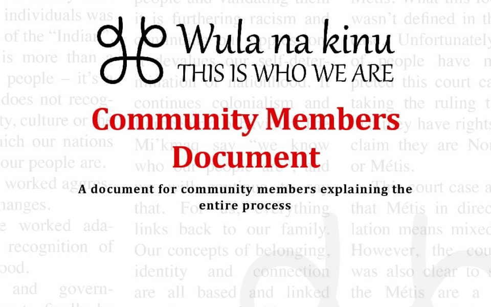 Wula Na Kinu – Community Members